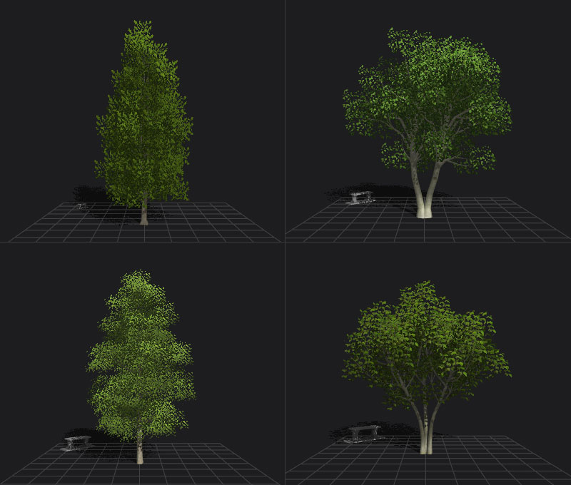 3D Michigan Trees